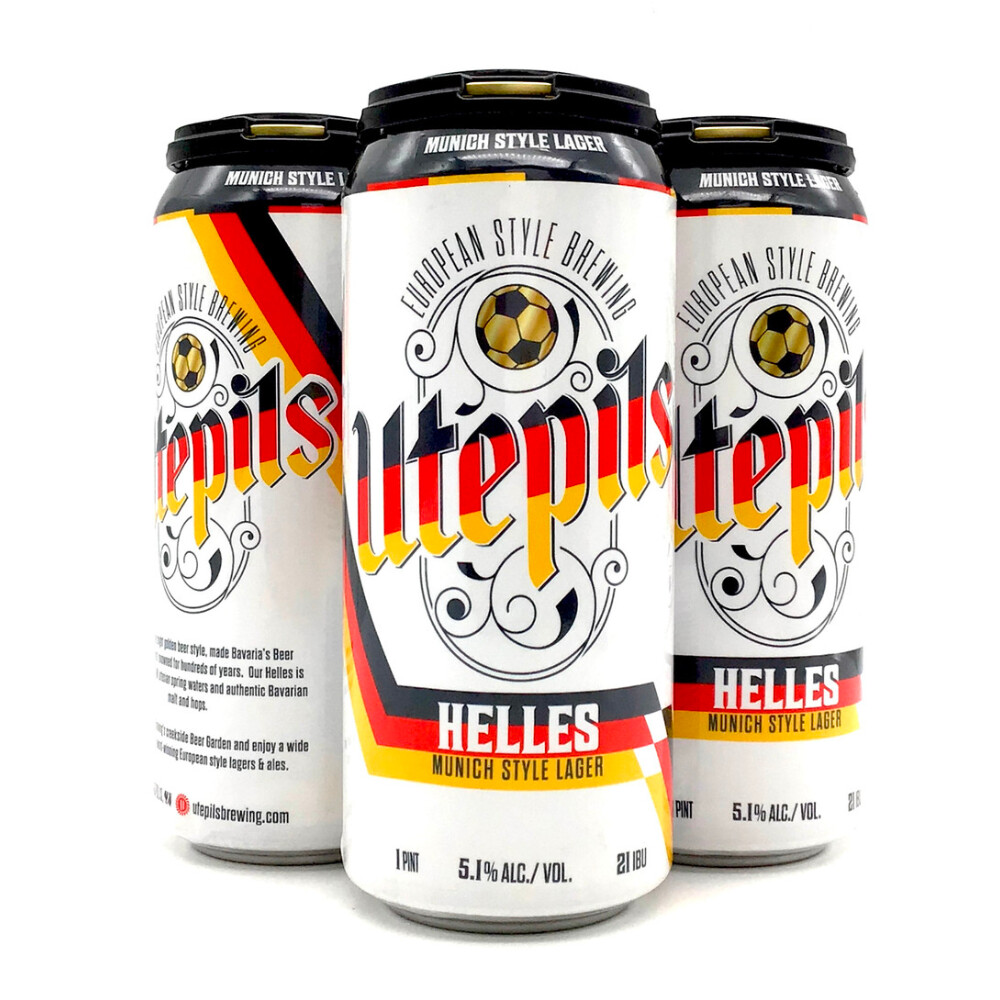 Utepils Helles Lager 4pk Cans