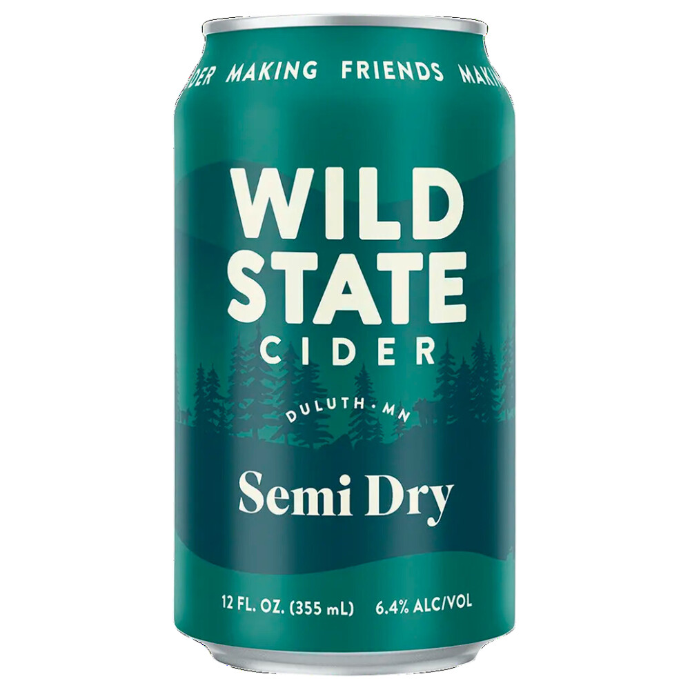 Wild State Wild Apple Semi-Dry Cider 4pk Can