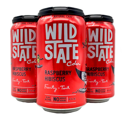Wild State Raspberry Hibiscus 4pk Can