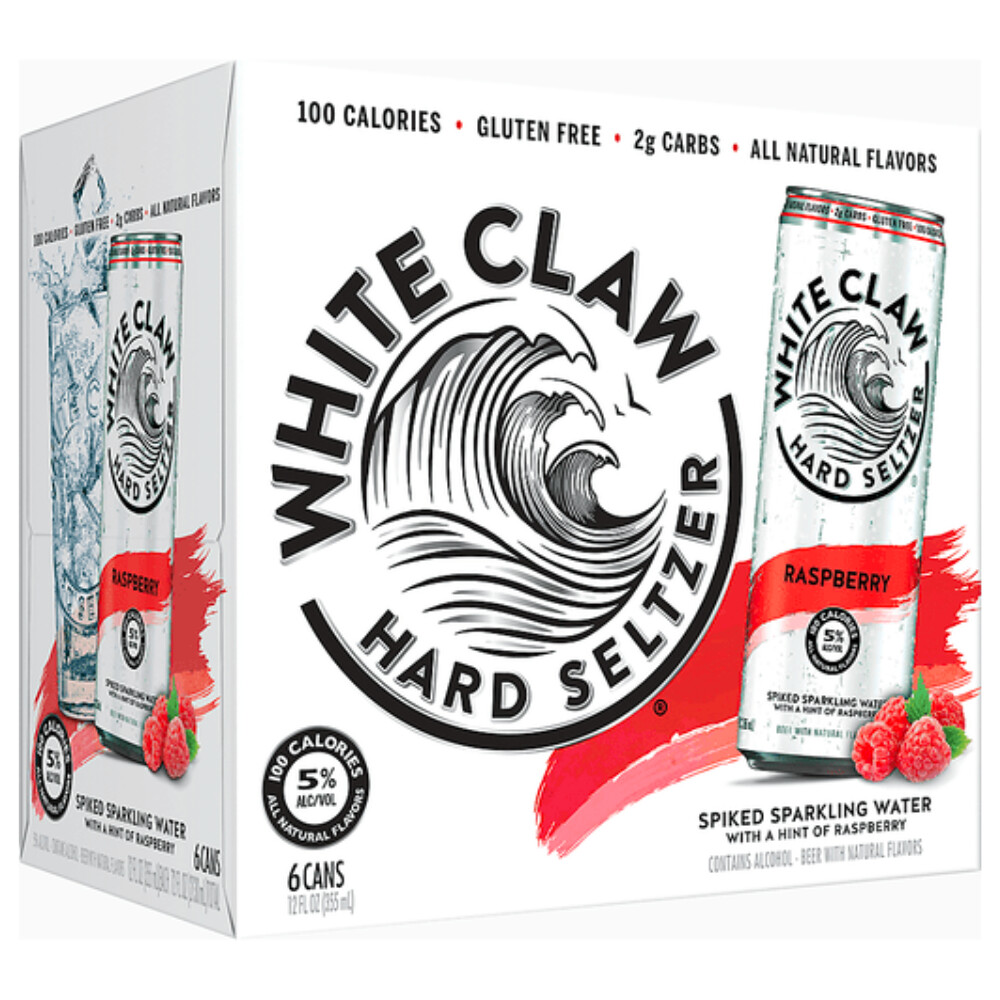 White Claw Raspberry 6pk Can
