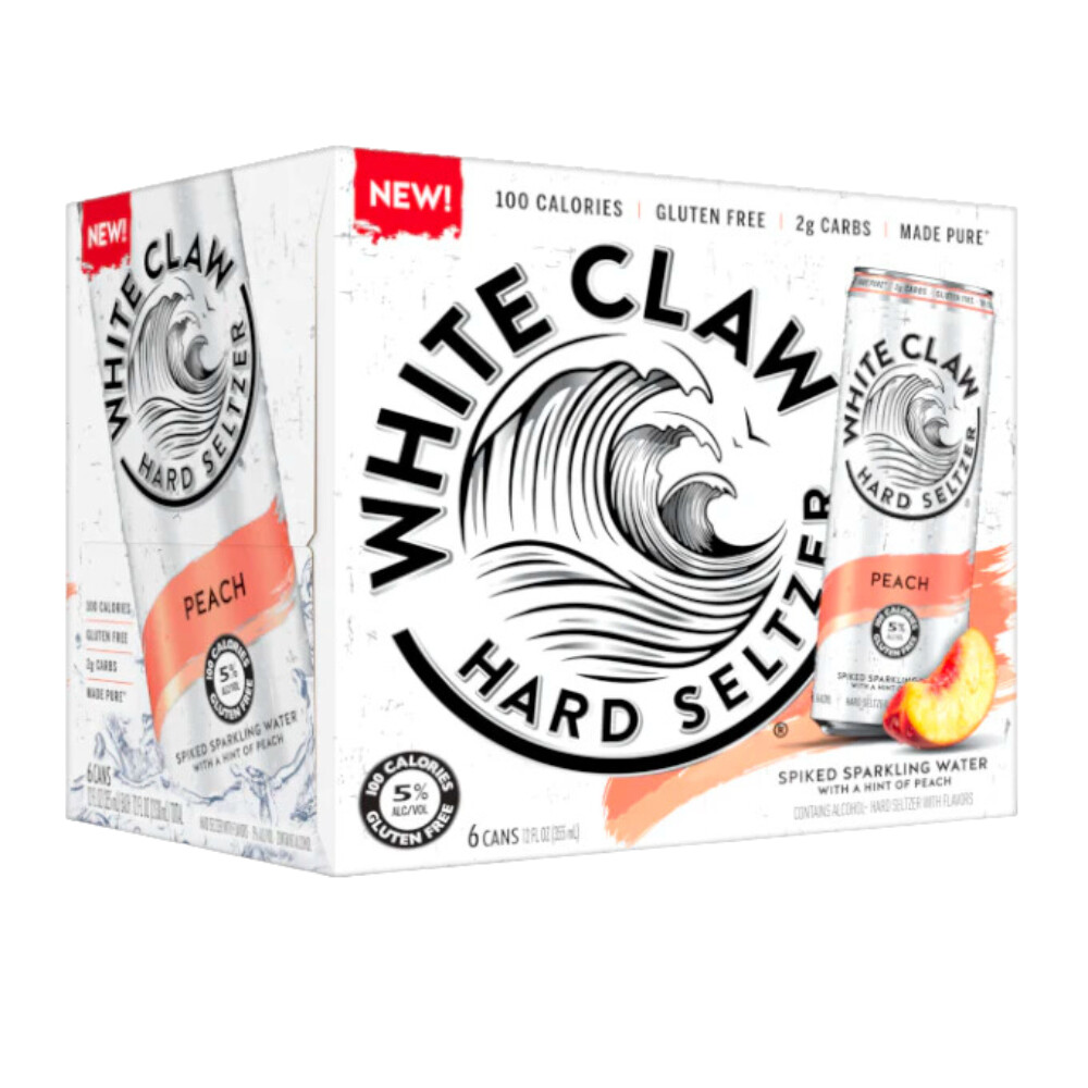 White Claw Peach 6pk Can