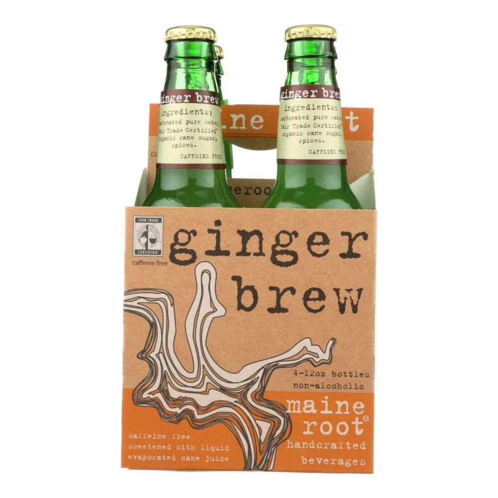 Maine Root Spicy Ginger Brew 4pk Bottles