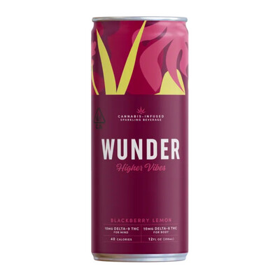 Find Wunder Higher Vibes Blackberry Lemon THC (10 MG) 4pk Can