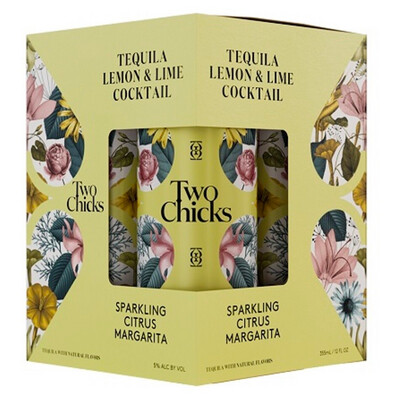 Two Chicks Citrus Margarita 4pk Can