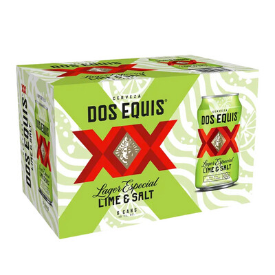 Dos Equis Zero NA Lime &amp; Salt Lager 6pk Can