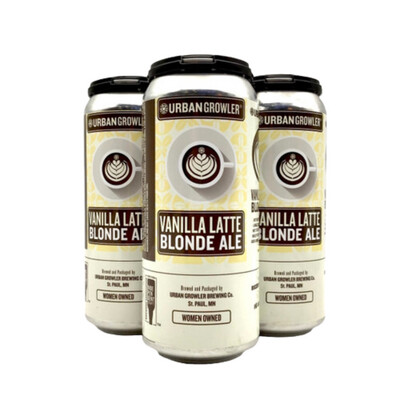 Urban Growler Vanilla Latte Blonde Ale 4pk Cans