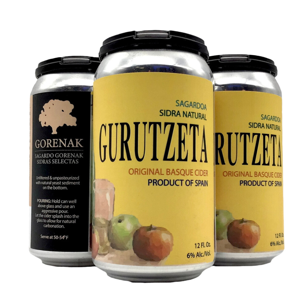 Gurutzeta Sagardoa Sidra 4pk Cans
