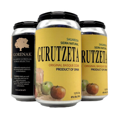 Gurutzeta Sagardoa Sidra 4pk Cans