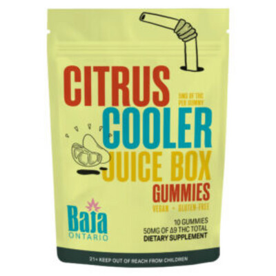 Baja Ontario Citrus Cooler THC Gummies 10pk