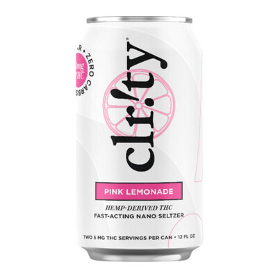 Clr!ty Pink Lemonade THC Seltzer (10 MG) 4pk Can