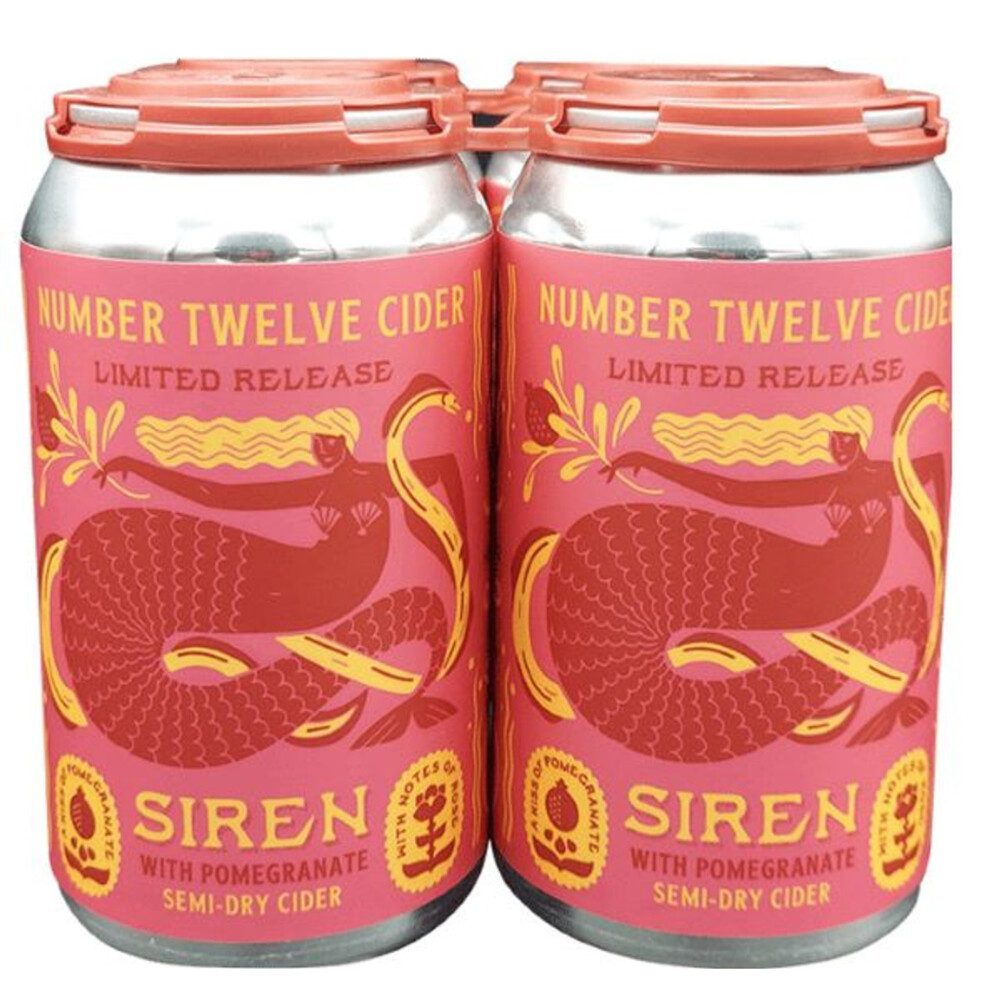 Number Twelve Siren Pomegranate Hard Cider 4pk Can