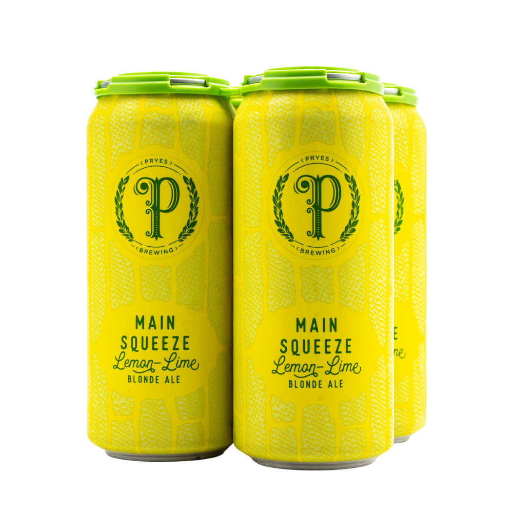 Pryes Main Squeeze Lemon Lime Blonde 4pk Can