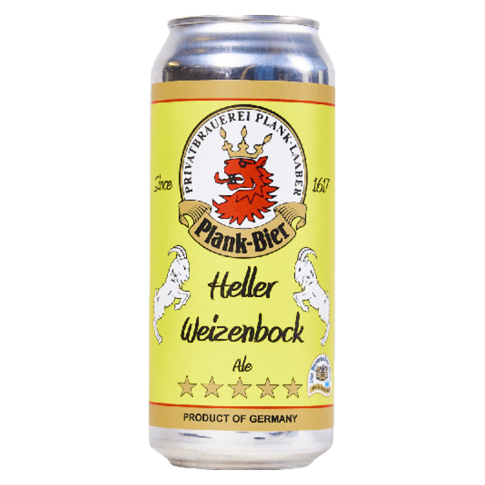 Plank Heller Weizenbock 473ml Can