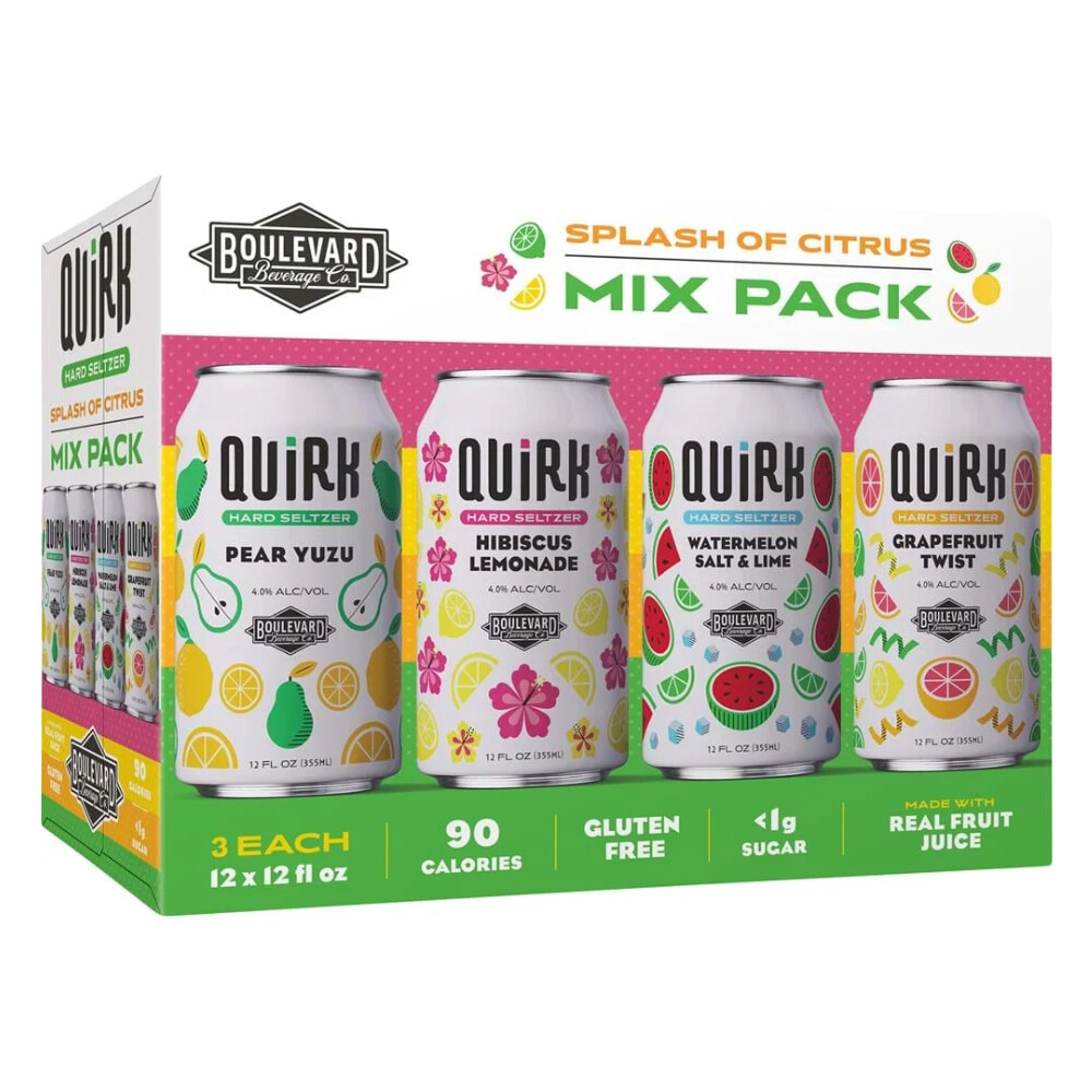 Quirk Citrus Hard Seltzer Variety 12pk Can