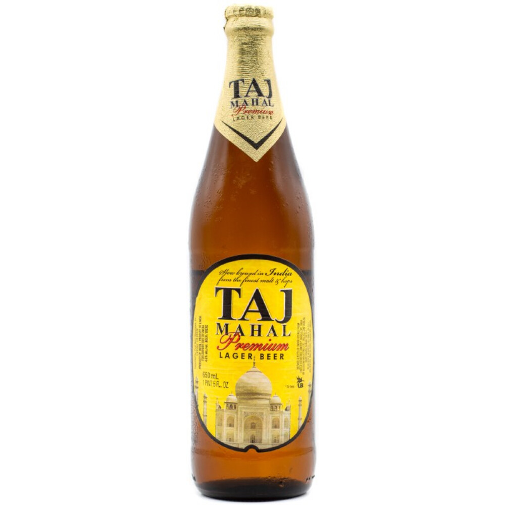 Taj Mahal Lager Beer 16oz