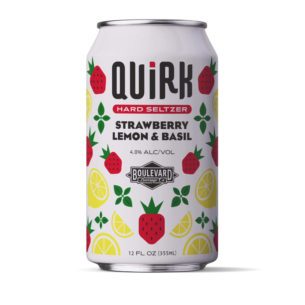 Quirk Strawberry Lemon Basil 6pk Can