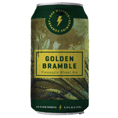 Bad Weather Golden Bramble Pineapple Wheat Ale 6pk Can