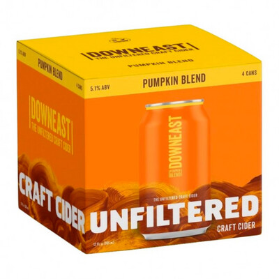 Downeast Pumpkin Blend Hard Cider 4pk Can
