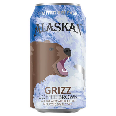 Alaskan Grizz Coffee Brown Ale 6pk Can