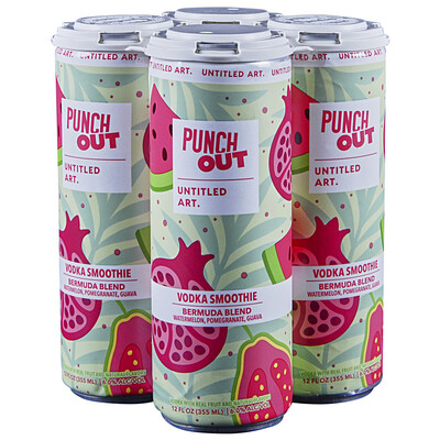 Untitled Art Punch Out Bermuda Blend Vodka Smoothie 4pk Can