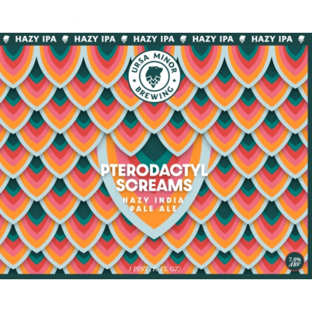 Ursa Minor Pterodactyl Screams Hazy IPA 4pk Can