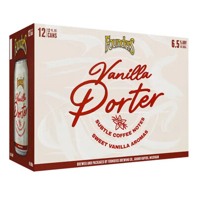 Founders Vanilla Porter 12pk Can