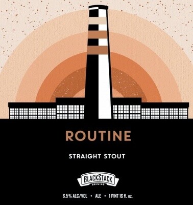 BlackStack Routine Straight Stout 4pk Can