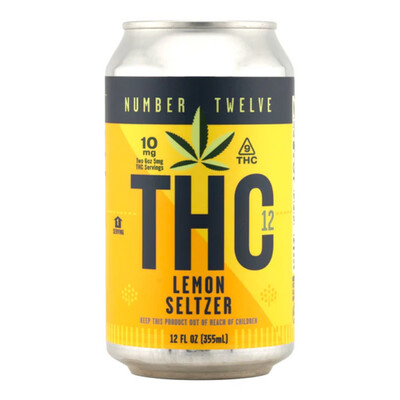 Number Twelve Lemon THC Seltzer (10mg) 4pk Can