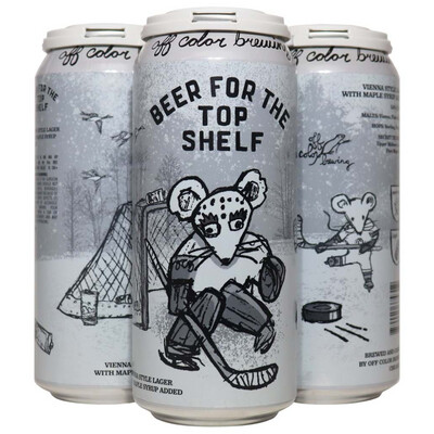 Off Color Beer for the Top Shelf Vienna Lager 4pk Can