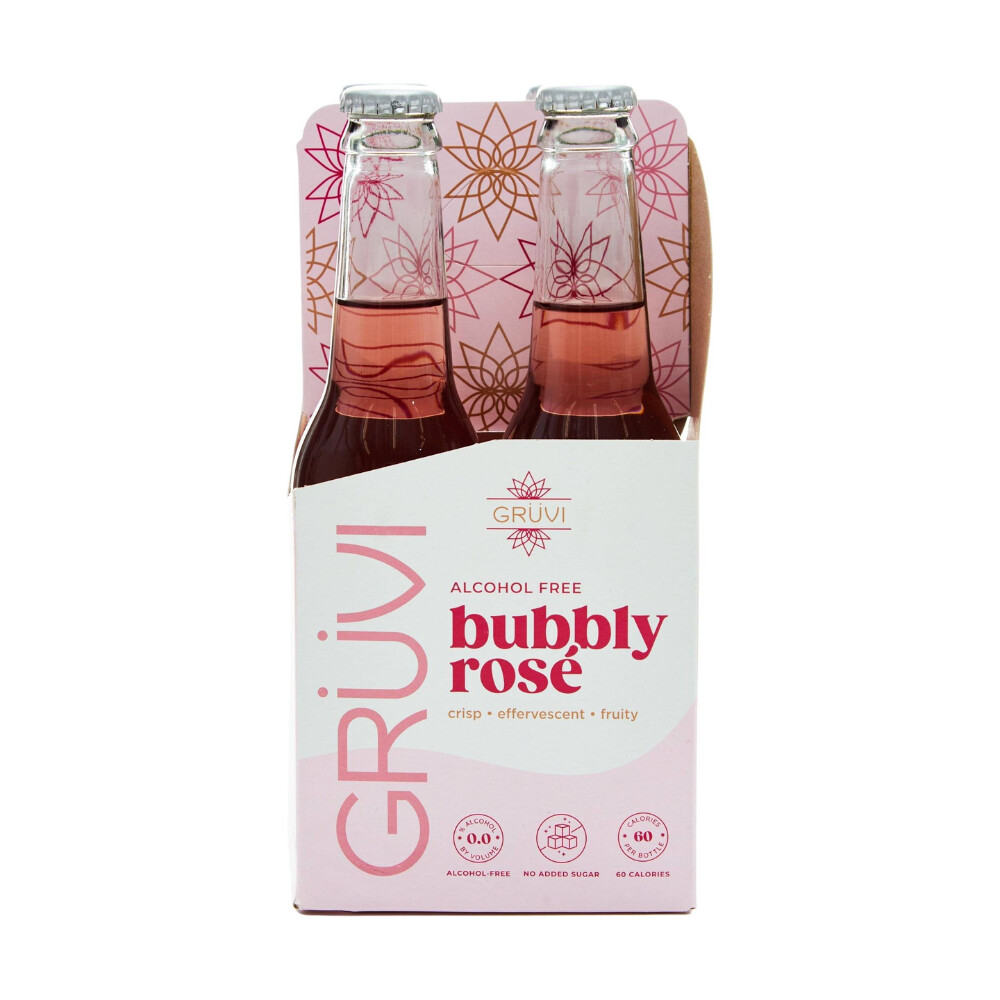 [4pk] Gruvi NA Bubbly Rose California Bottles