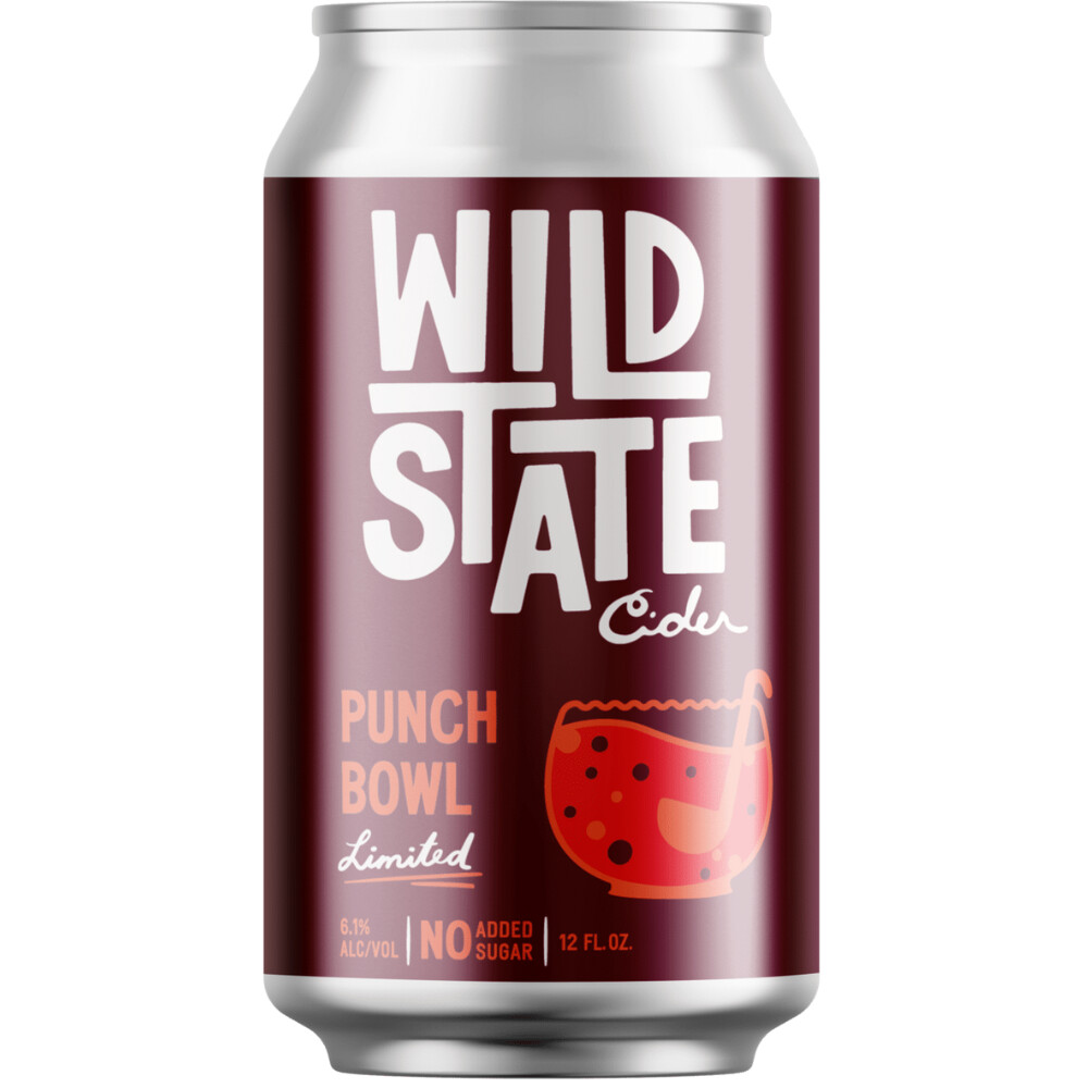 Wild State Punch Bowl Cider 4pk Can