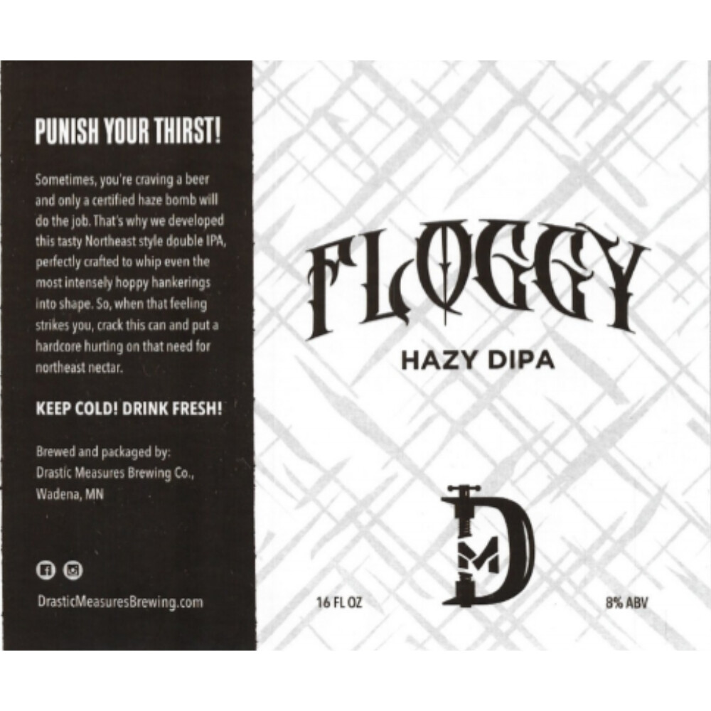 Drastic Measures Floggy Double IPA 4pk Can