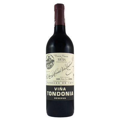 [375ML] Lopez Heredia Vina Tondonia Rioja Reserva 2008
