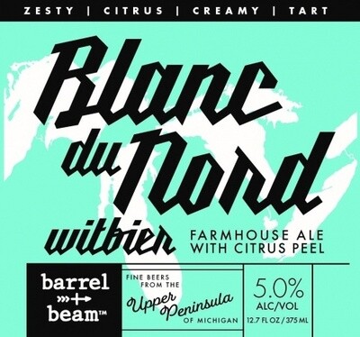 Barrel + Beam Blanc du Nord Witbier 4pk Can