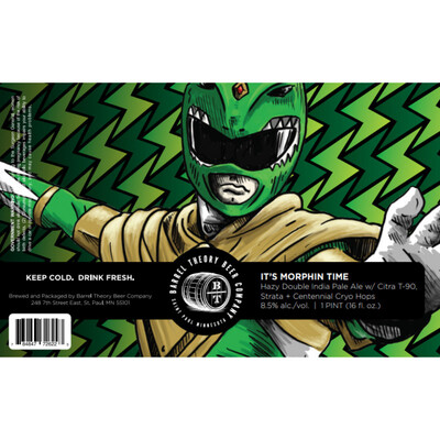 Barrel Theory It's Morphin' Time Hazy DIPA 4pk Can