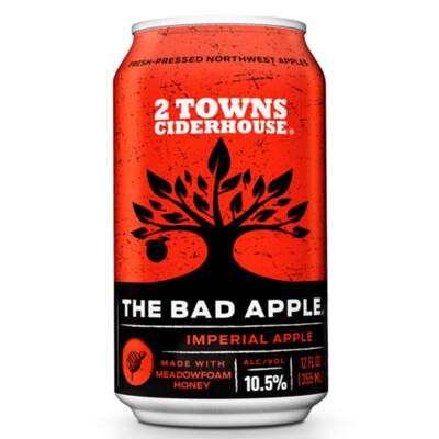 2 Towns The Bad Apple 4pk Can