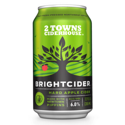 2 Towns Bright Cider 6pk Cans