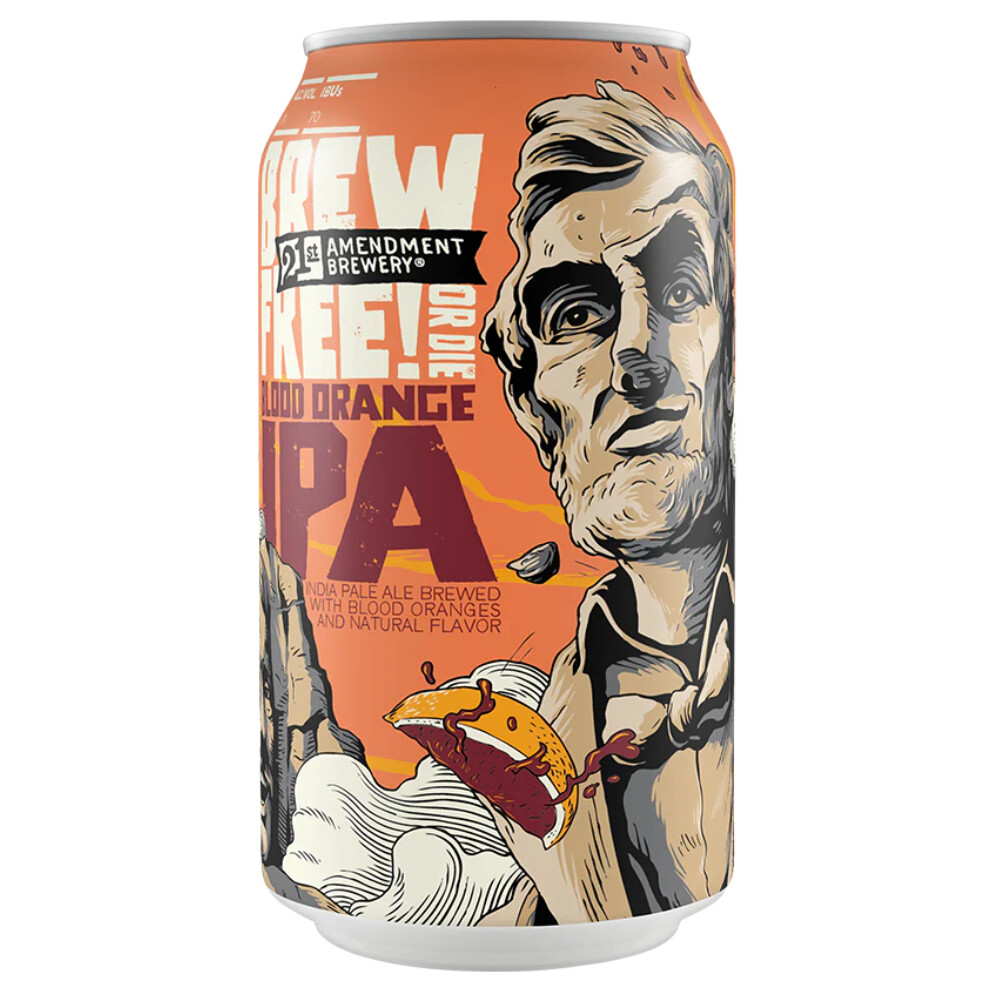 21st Amendment Brew Free Blood Orange IPA 6pk Can