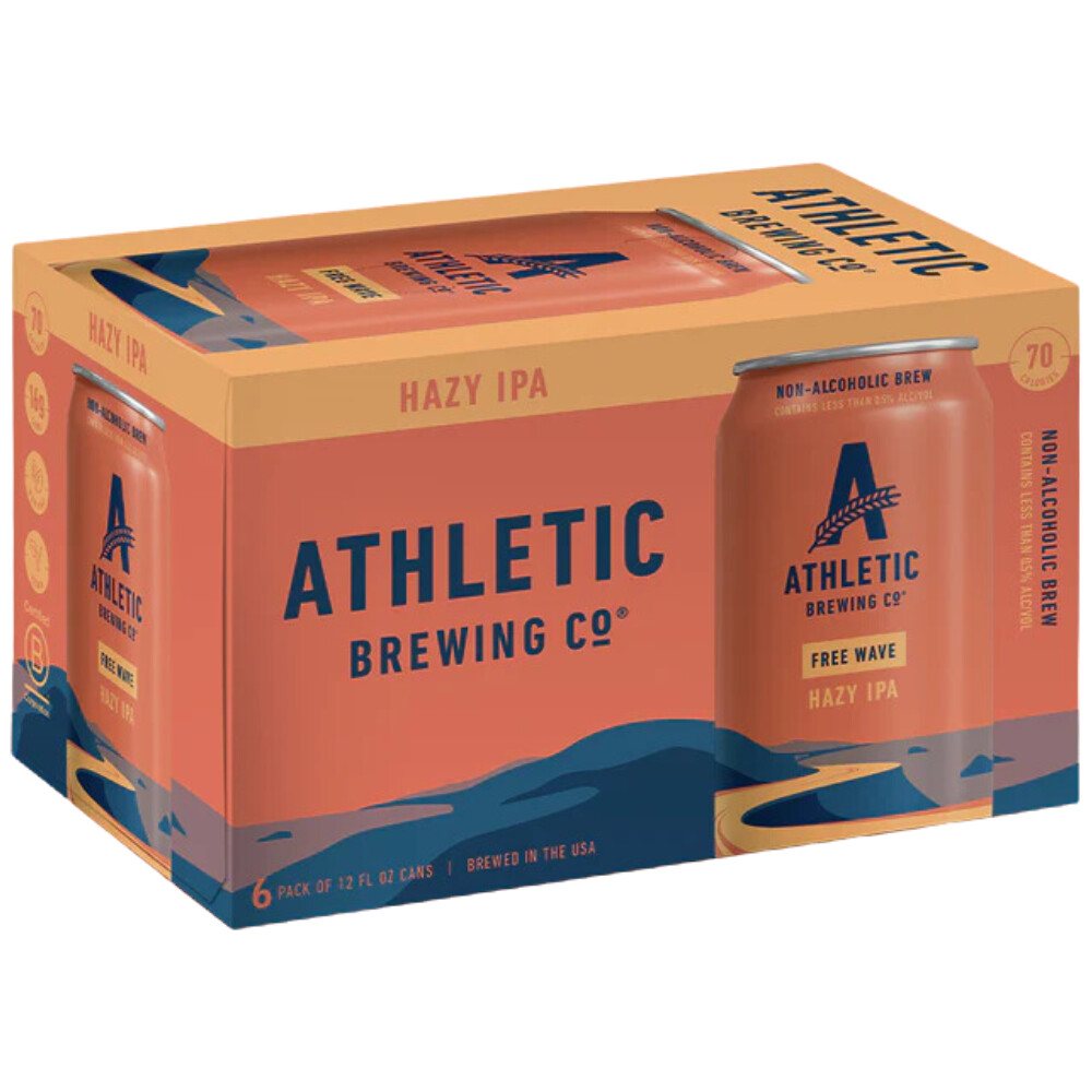 Athletic Free Wave NA Hazy IPA 6pk Can