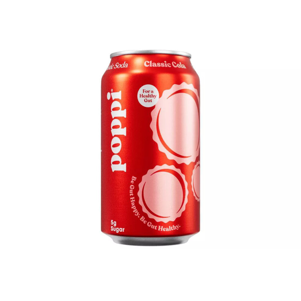 Poppi Classic Cola Prebiotic Soda 12oz Can