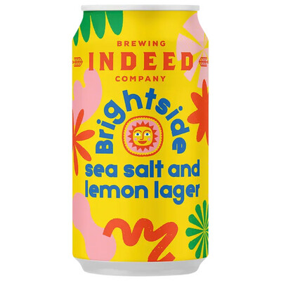 Indeed Brightside Lemon Sea Salt Lager 6pk Can