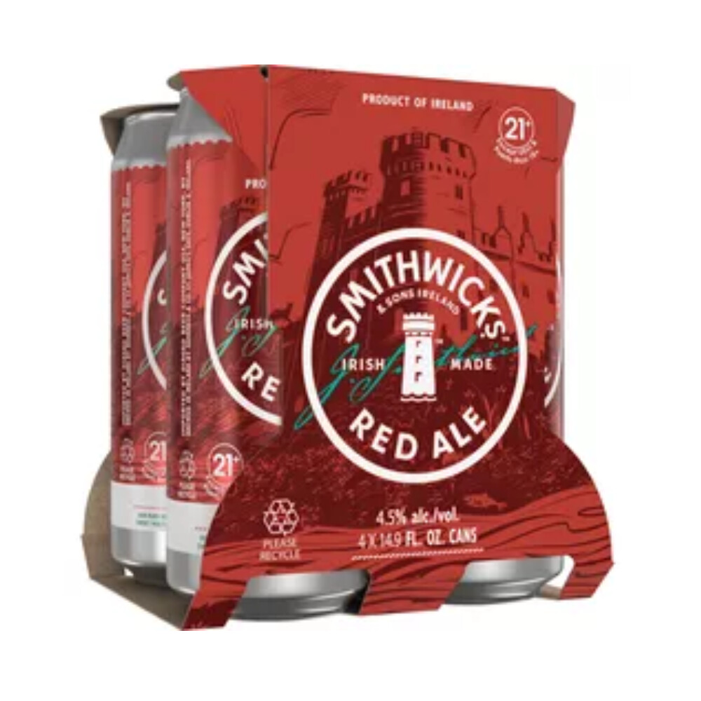 Smithwicks Irish Red Ale 4pk Can