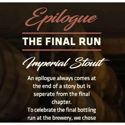 HaandBryggeriet Epilogue Imperial Stout 500ml Bottle