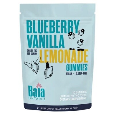 Baja Ontario Blueberry Vanilla Lemonade THC Gummies 10pk