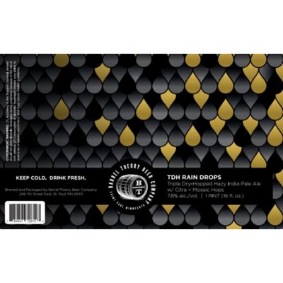 Barrel Theory TDH Rain Drops IPA 4pk Can