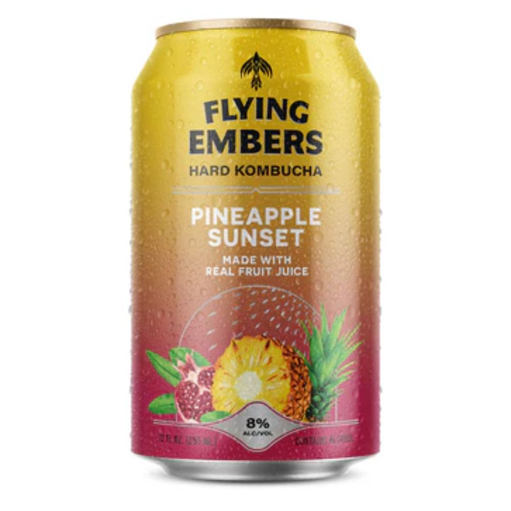 Flying Embers Pineapple Sunset Hard Kombucha 6pk Can