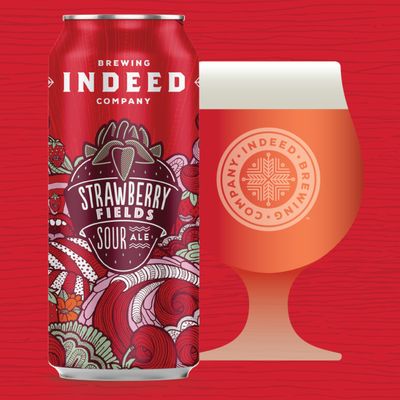 Indeed Strawberry Fields Sour 4pk Can