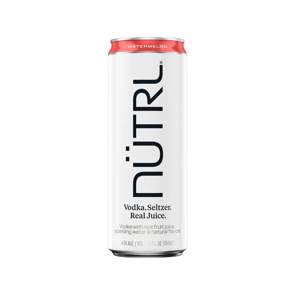 Nutrl Watermelon Vodka Seltzer 4pk Can