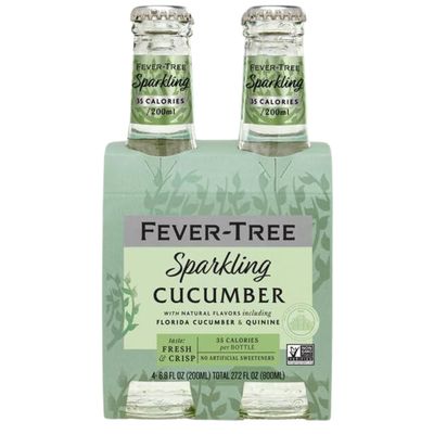 Fever Tree Sparkling Cucumber 4pk Bottles