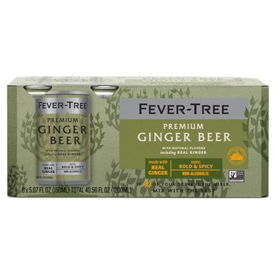 Fever Tree Premium Ginger Beer 8pk Cans